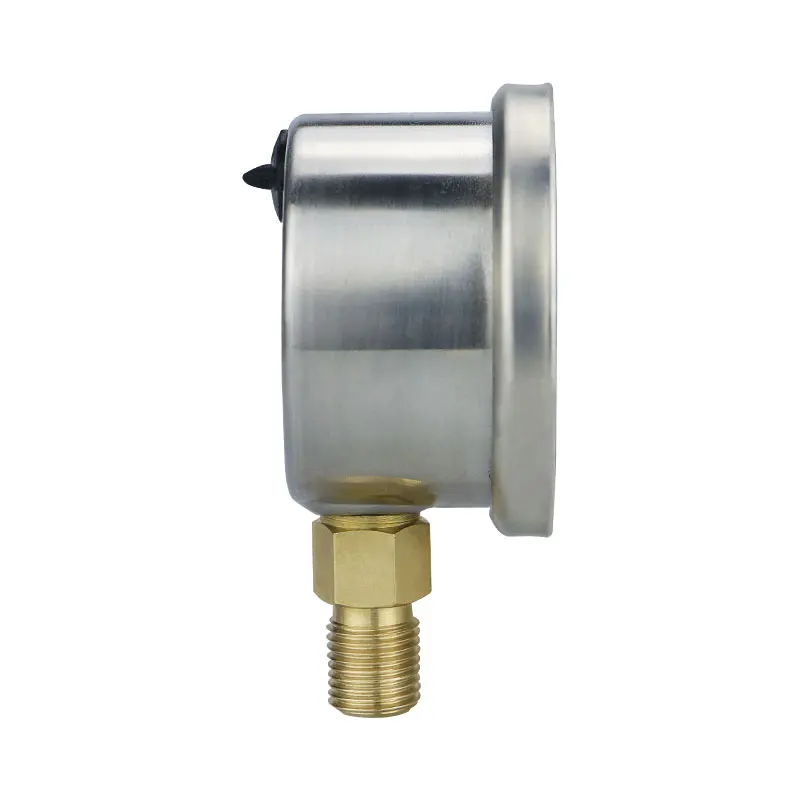 YN40 مواد من الستانلس ستيل زلزالية ضغط الزيت خيط ضغط المياه M10 * 1 NPT1/8 1/4