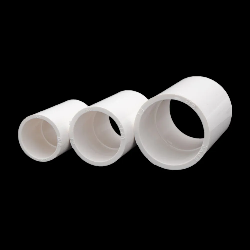 PVC inside diameter 20/25/32/40/50mm Water Supply Pipe Fittings Straight Connectors Plastic Joint Irrigation Water Parts