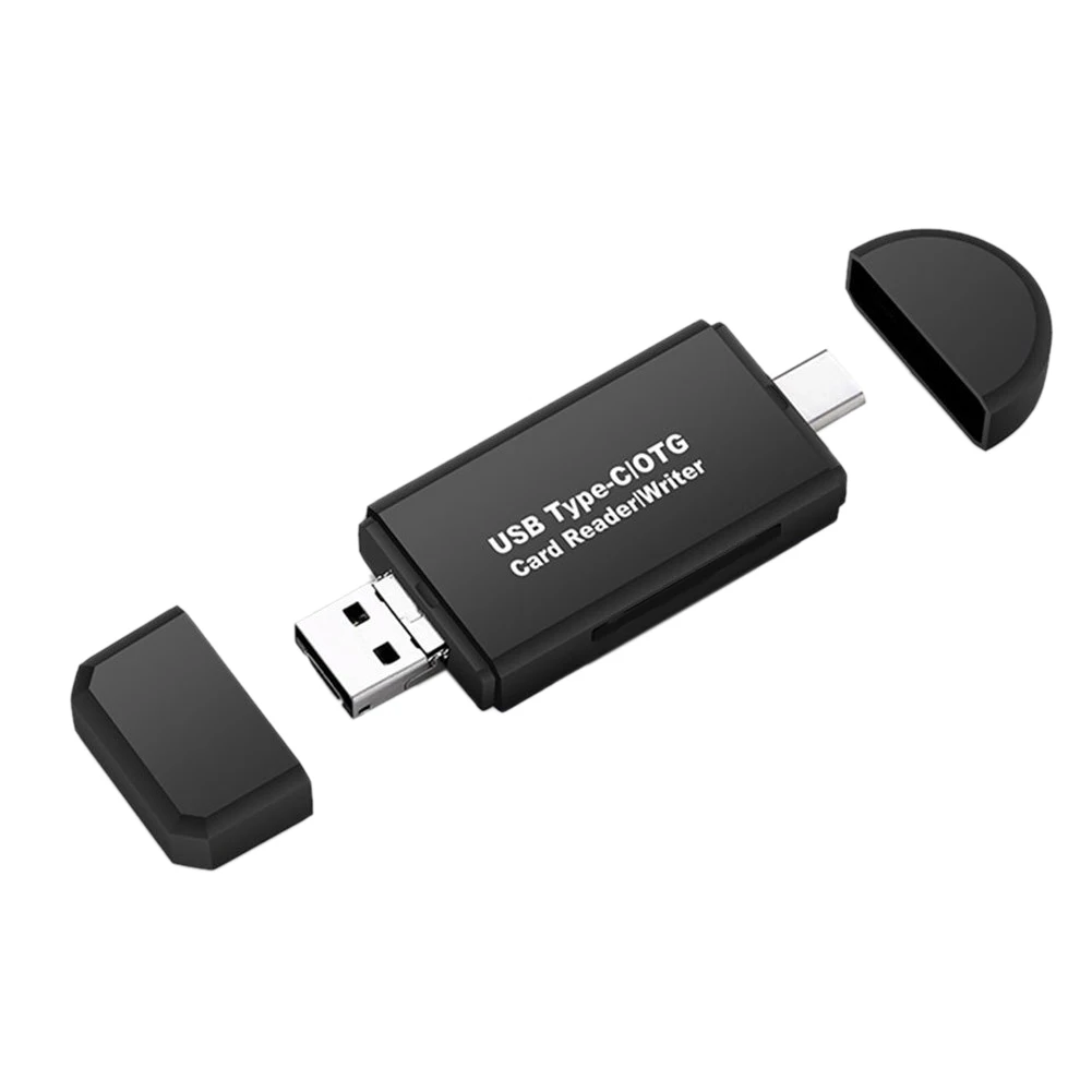 USB 3.0 Card Reader 3-in-1 Multifunctional Type-C USB 3.0 Micro-USB TF SD OTG Memory Card Reader
