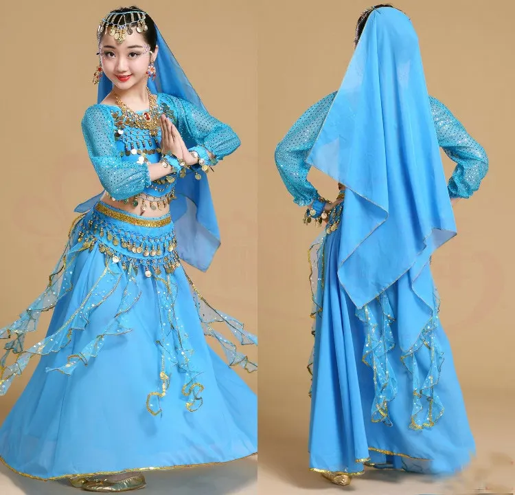 Girl Professional India Dancewear Children Belly Dance Costumes For Girls Egypt Belly Dancing Costume for Girl Bollywood Dance