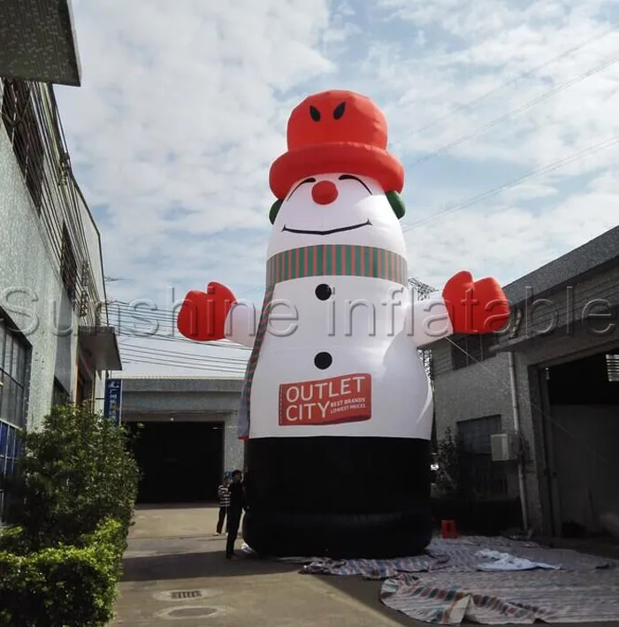 Lovely giant outdoor christmas inflatable snowman for christmas decoration