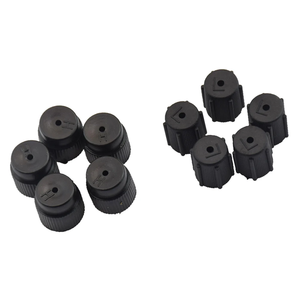 10 Pcs/Set R134a 13mm & 16mm Air Conditioning Service   System Charging Port Caps For Universal Car Air-Conditioning