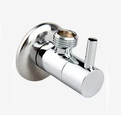CLASSIC Bathroom accessory BRASS 1 / 2*1/2 interface round angle valve AG809