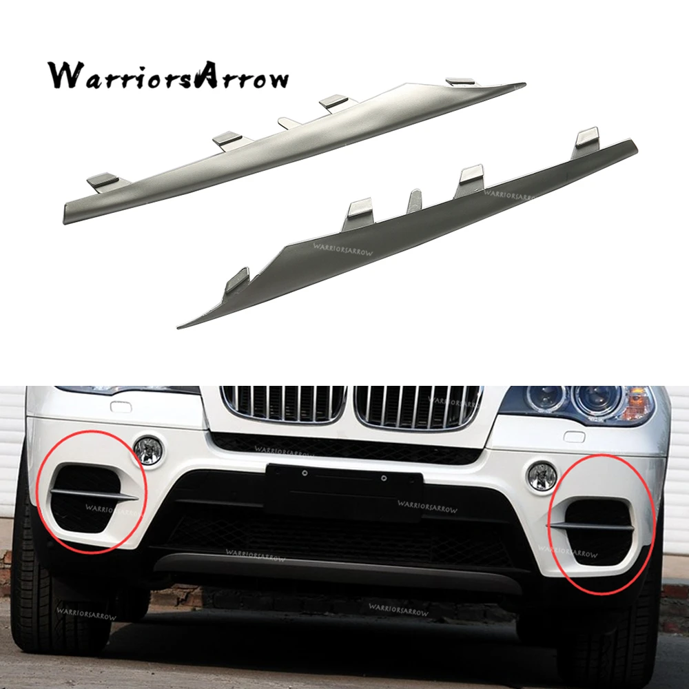 

WarriorsArrow Pair Front Bumper Lateral Grille Edge Trim Molding L R For BMW X5 E70 SUV 2009-2013 51117222847 51117222848