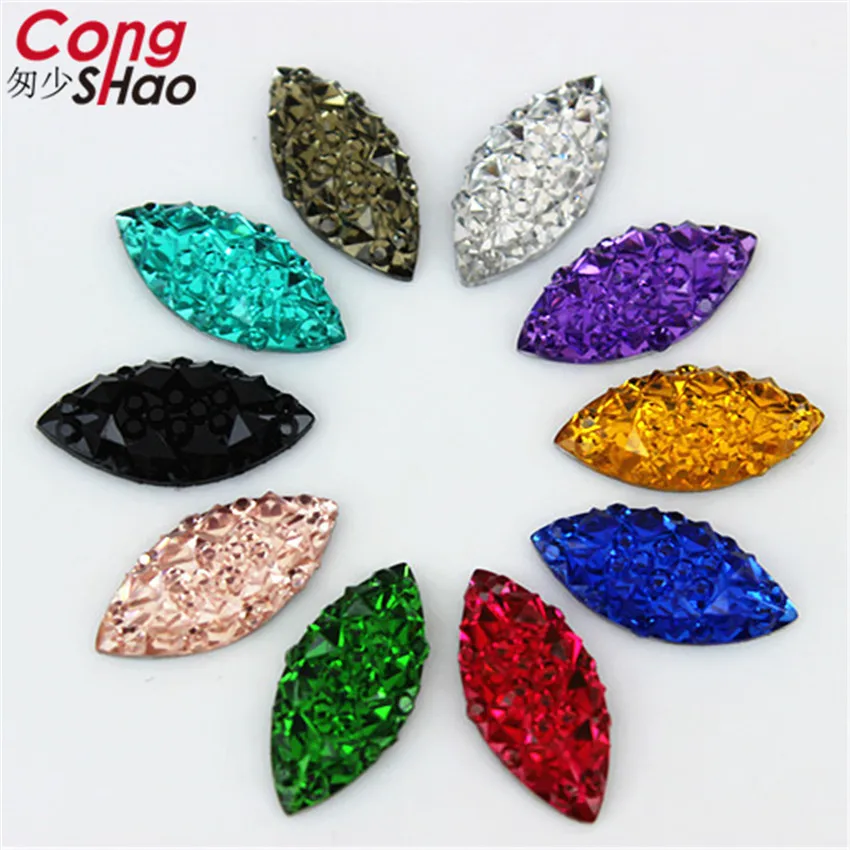 100 peças 7*15mm resina de cristal strass com parte traseira lisa pedras de cristal olho de cavalo não hotfix scrapbook strass para artesanato de casamento wc786