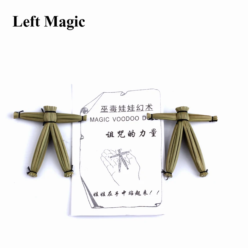 Straw Voodoo Doll Magic tricks Doll Props mentalism,close up magic stage Accessories comedy amazing toys April Fool\'s Day E3068