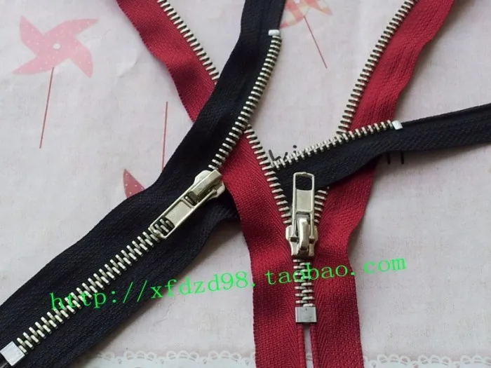 10pcs/lot #5 15cm close end white brass metal zipper with slider  bag diy accessories 24 colors length customize 737