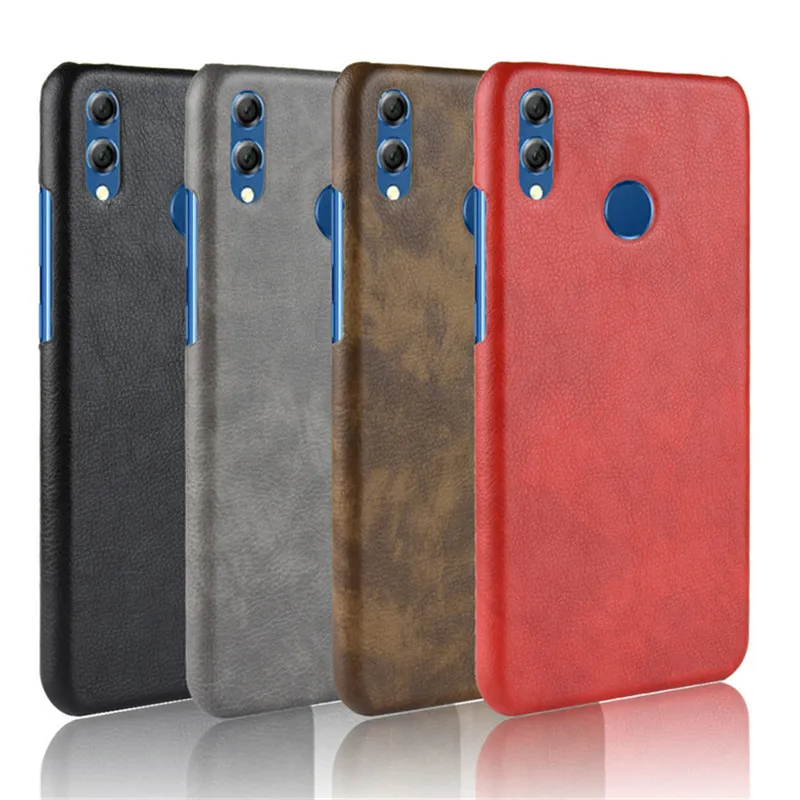 For Huawei Enjoy Max Case Retro PU Leather Litchi pattern Skin Hard Back Cover For Huawei Enjoy Max ARS-TL00 7.12