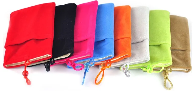 Flannel Soft Cloth Pouch Bag for iPhone 12 Pro Max 6.7\