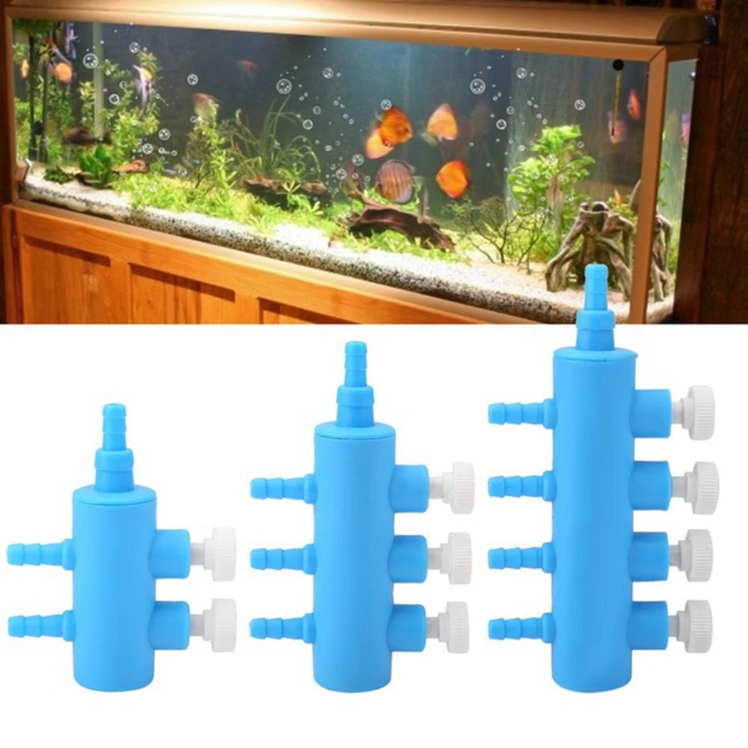 3PCS Aquarium Air Tube Pipe Hose Distribute Air Split-Flow Air Pump Accessories Connectors Air Valve Check Switch Control Adjust