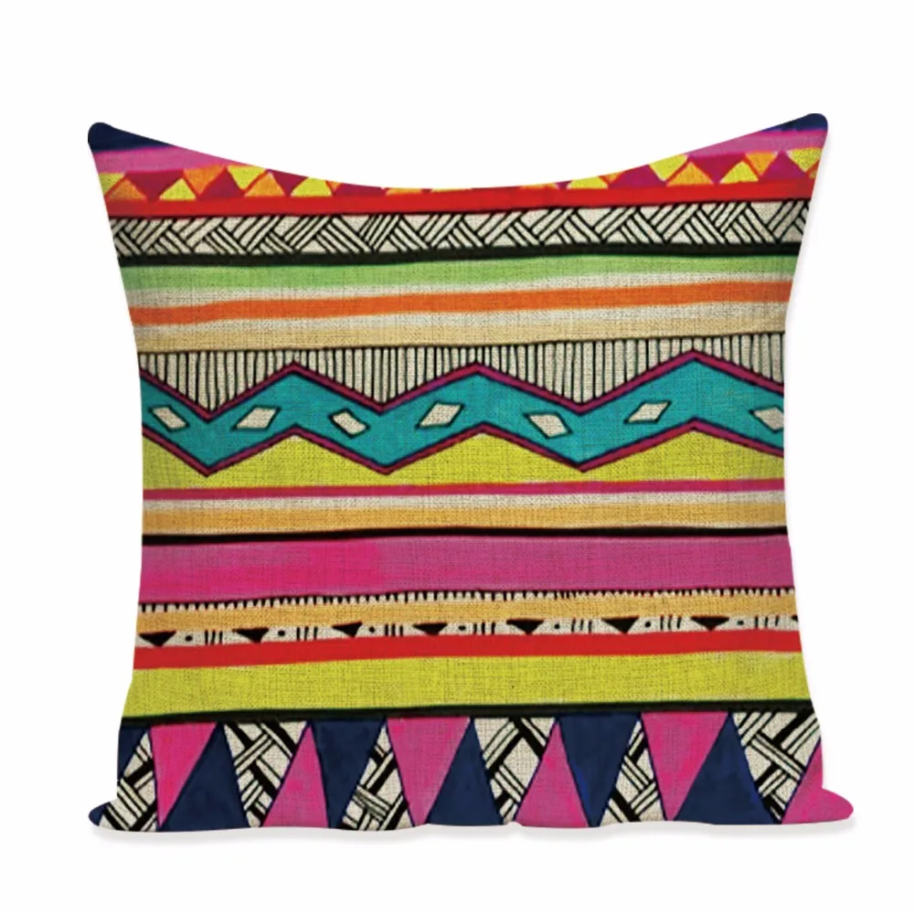 Pop geometry cushion red decorative pillows Dropshipping cushion cover geometric bohemian home decor cushions home decor Custom