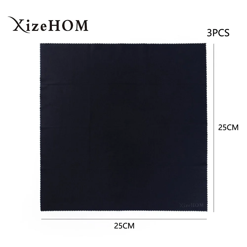 25*25cm/3pcs Microfiber Cloth For Eyeglasses Screens Lenses IPad Tablets IPhone Phones Laptop LCD TV And Other Delicate Surfaces