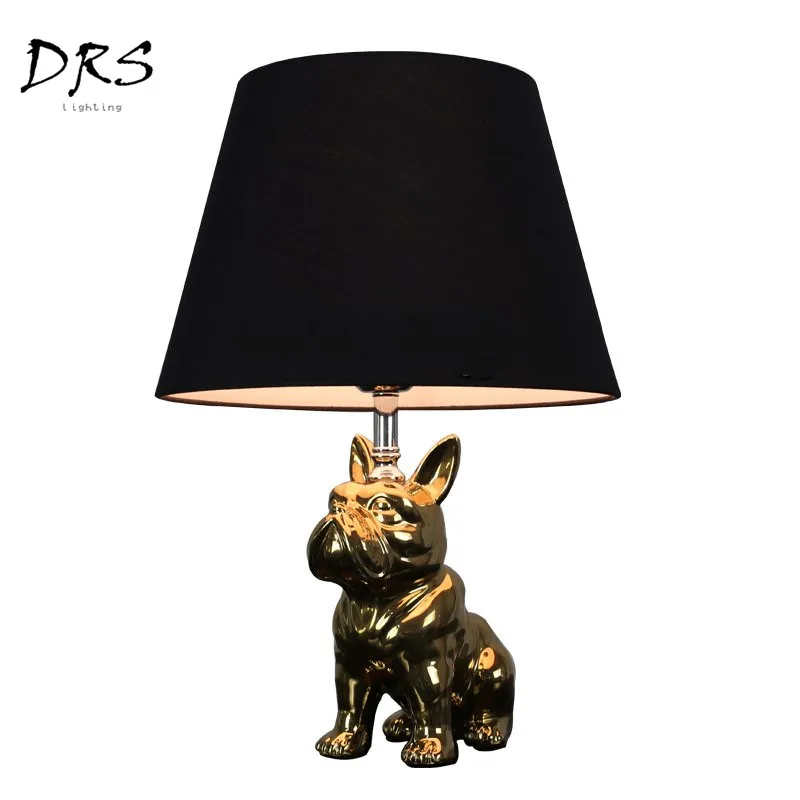 

Nordic Porcelain Desk Lights Simple Fashion Dog Children's Table Lamp Decor Home Modern Standing Lamps for Living Room Lampara