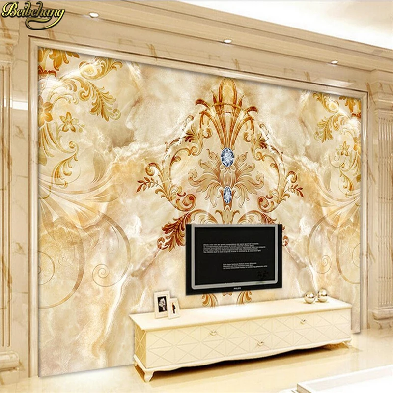 beibehang Sapphire fashion European pattern Marble pattern background wall custom photo wallpaper large mural wall stickers