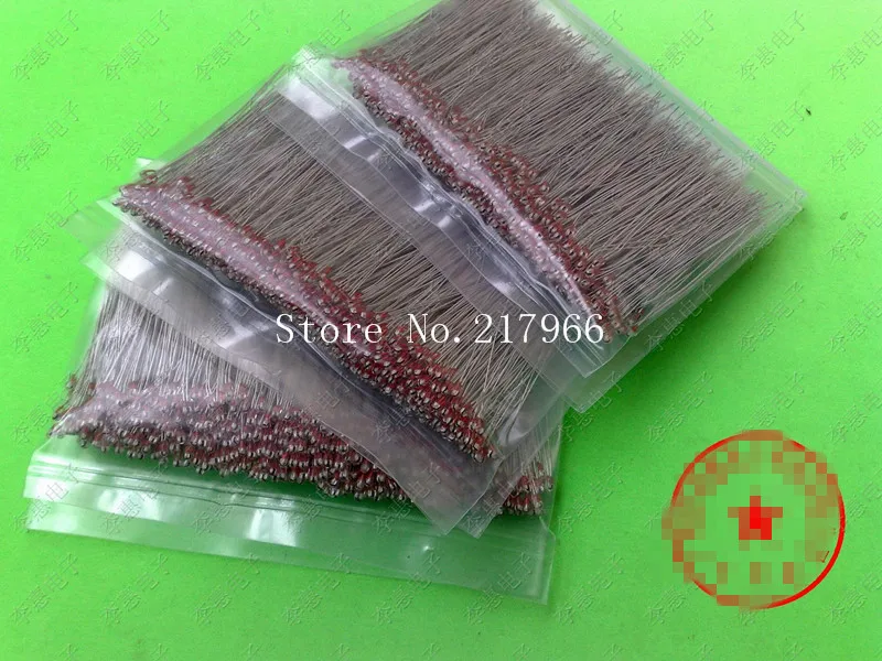 50pcs Single-ended glass sealed NTC thermistor diameter 2mm   3380 3435 3950 2470 4250  1%  10k   50k  100k