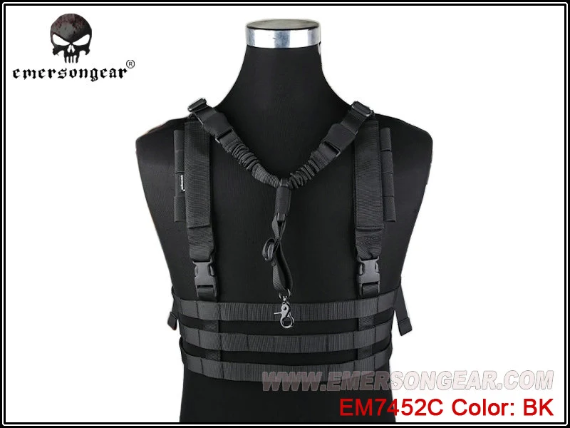 

EMERSONgear MOLLE System Low Profile Chest Rig, Black, EM7452C