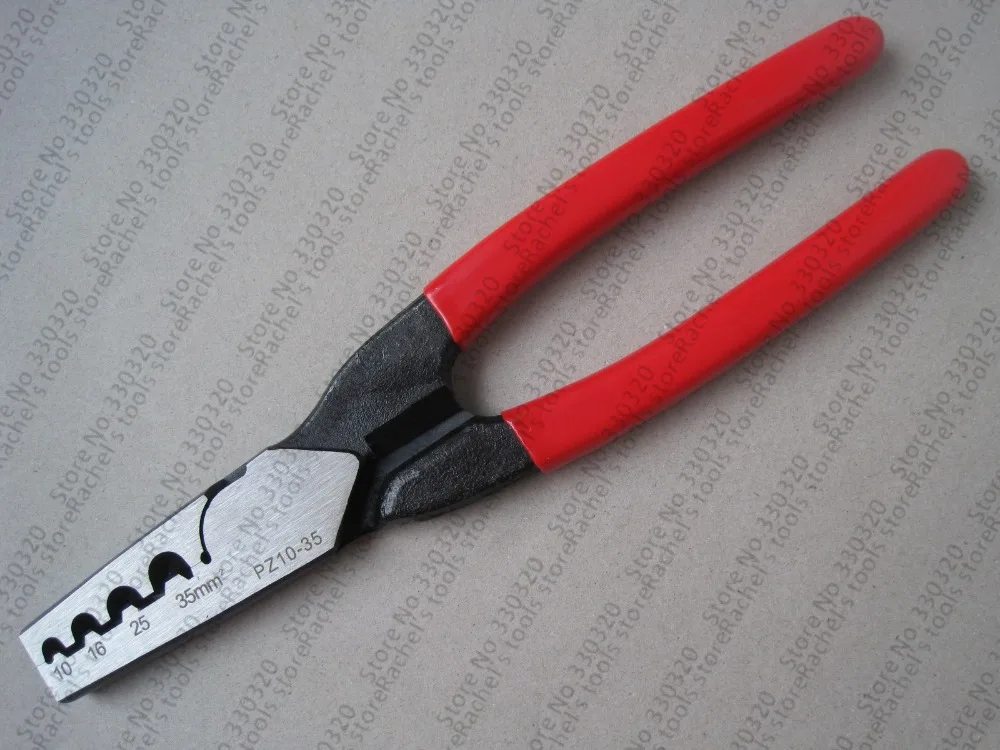 Germany style crimping pliers for cable sleeve 10-35mm2,cable ferrules crimping tool PZ10-35