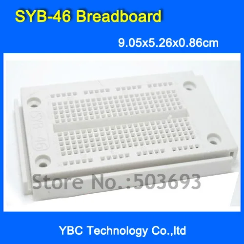 

Free Shipping 10pcs/lot SYB-46 PCB Bread Board 9.05CM*5.26CM*0.86CM SYB 46 Test DIY