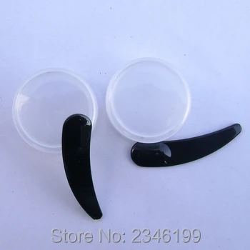 100Pcs Mini Black Plastic Facial Mask Stick Spoon DIY Mask Powder Mixing Spatulas Scoop Cosmetic Tools Makeup Packing Spatulas