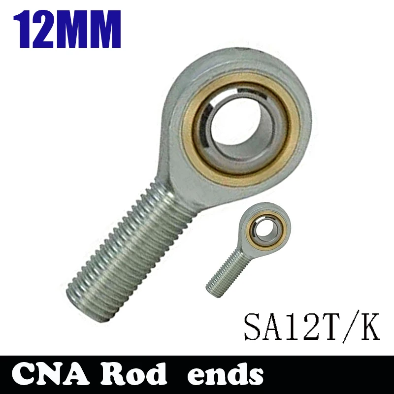 

10pcs Free Shipping SA12T/K POSA12 12mm Right Hand Male Outer Thread Metric Rod End Joint Bearing POS12A