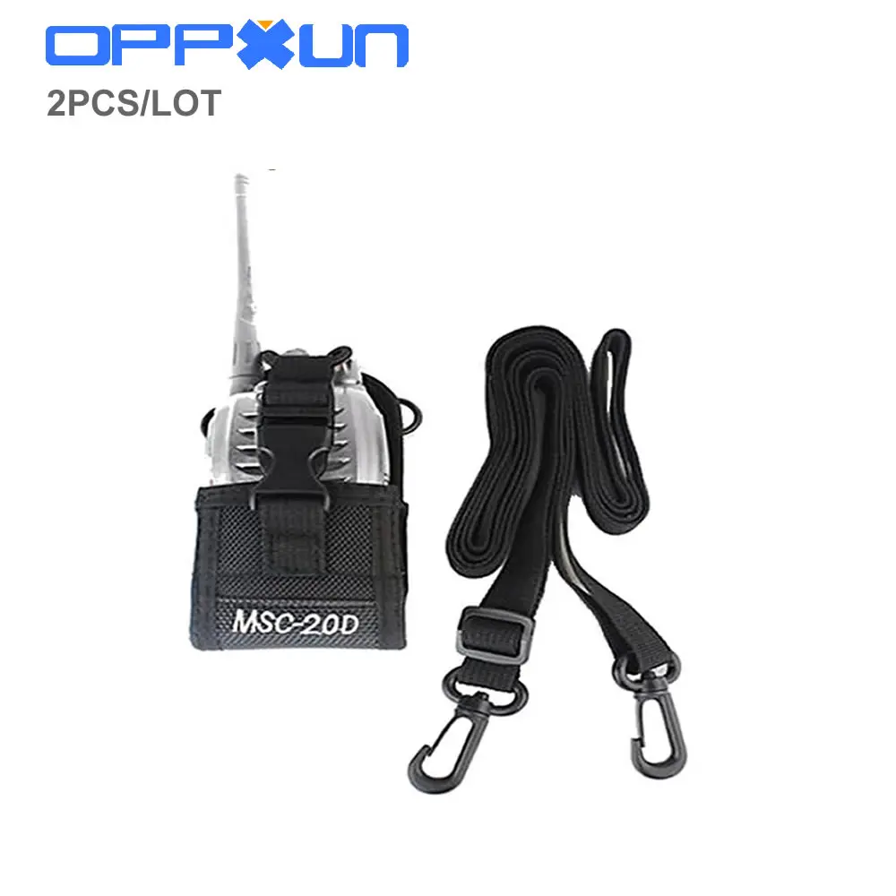 

OPPXUN MSC-20D Radio Case Holder for Baofeng UV3R+Plus Puxing PX-777 Plus PX888 K A194 Walkie talkie Bag Case Holder