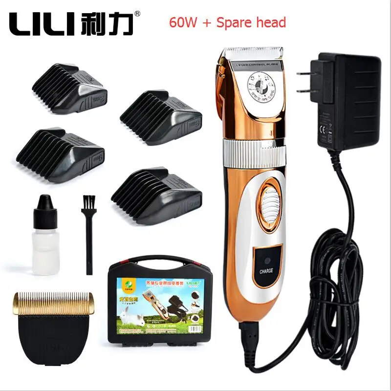 

60W High Power Professional Pet Trimmer Scissors Dog Cattle Rabbits Shaver Horse Grooming Electric Hair Clipper Cutting Machine