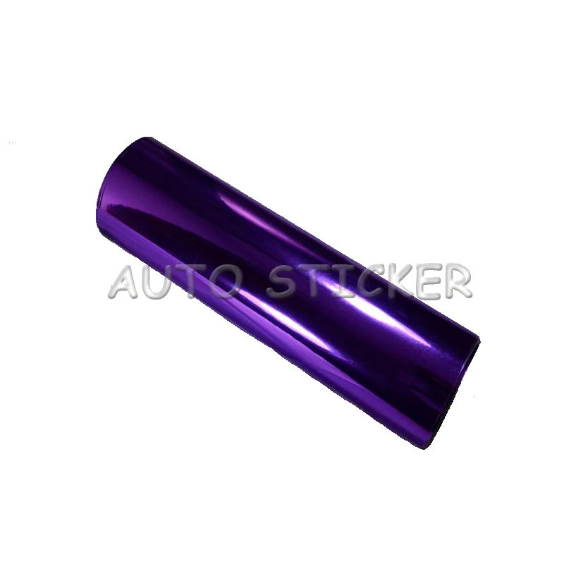 

Purple Stretchable Chrome Mirror Car Wrap Vinyl With Air Bubble Free Vehicle Covering Flexible Chrome foil Sticker 1.52*20M/Roll