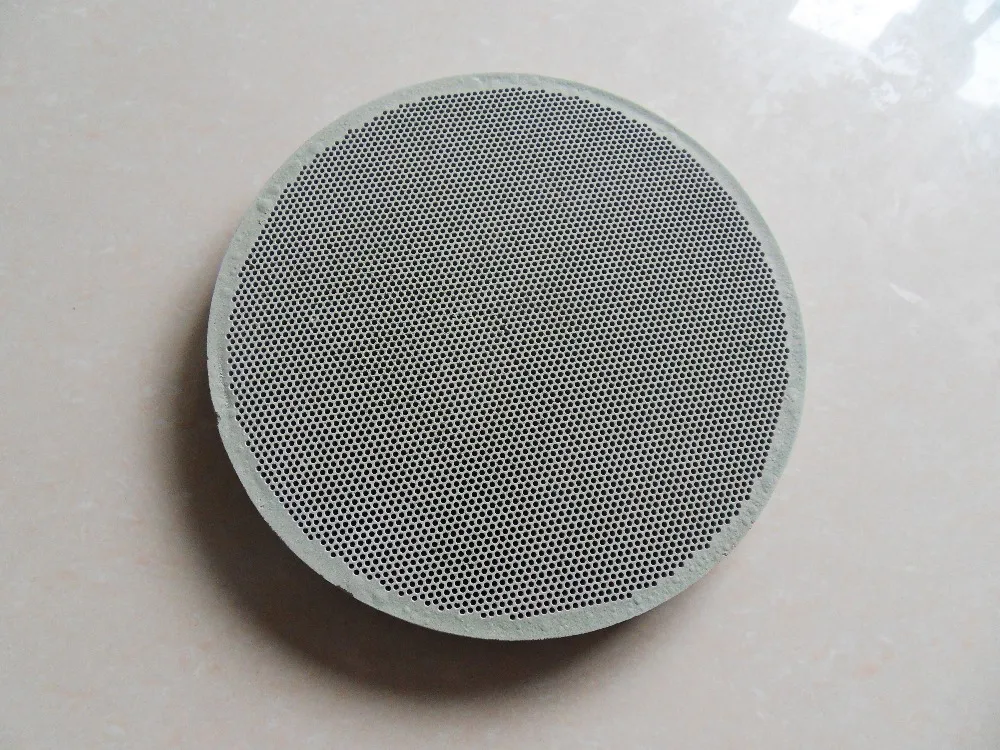 160mm Dia. Round Gas Infrared Flameless Porous Honeycomb Ceramic Plate Cordierite Heat Reflected Ceramic Plates