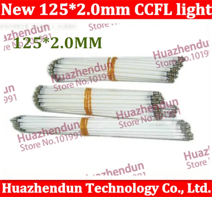 50pcs/lot Free shipping Supper Light CCFL 125 mm * 2.0 mm LCD Backlight Lamp tube 125mm