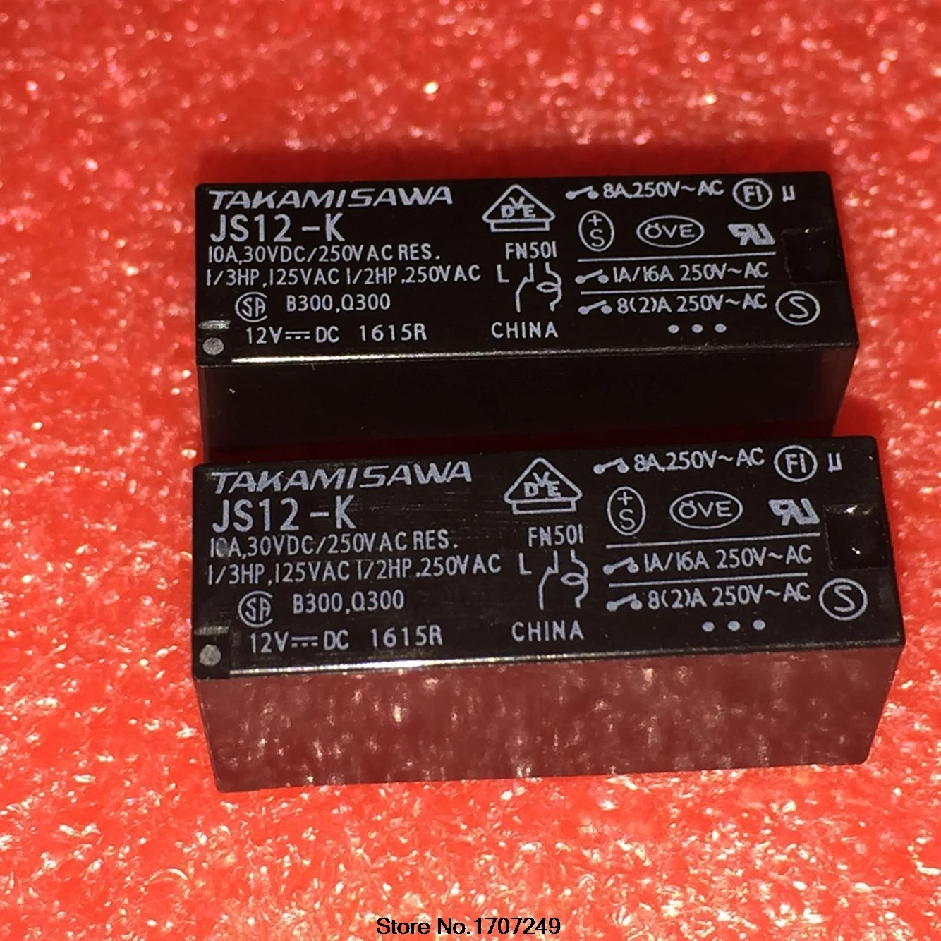 

Free Shipping 100% new original TAKAMISAWA Power Relay 10pcs/lot JS12-K 8A/5PIN/12V/