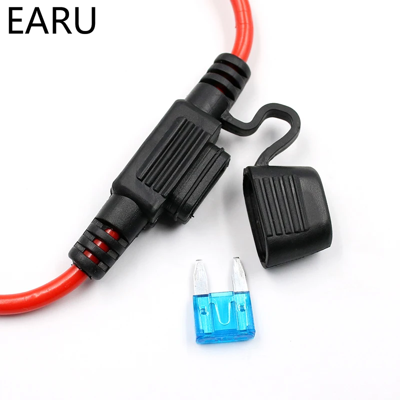 12V Car Waterproof Fuse Holder Socket TAP Adapter Micro/Mini/Standard ATM APM With 10A Blade Car Auto Motorcycle Motorbike Fuse