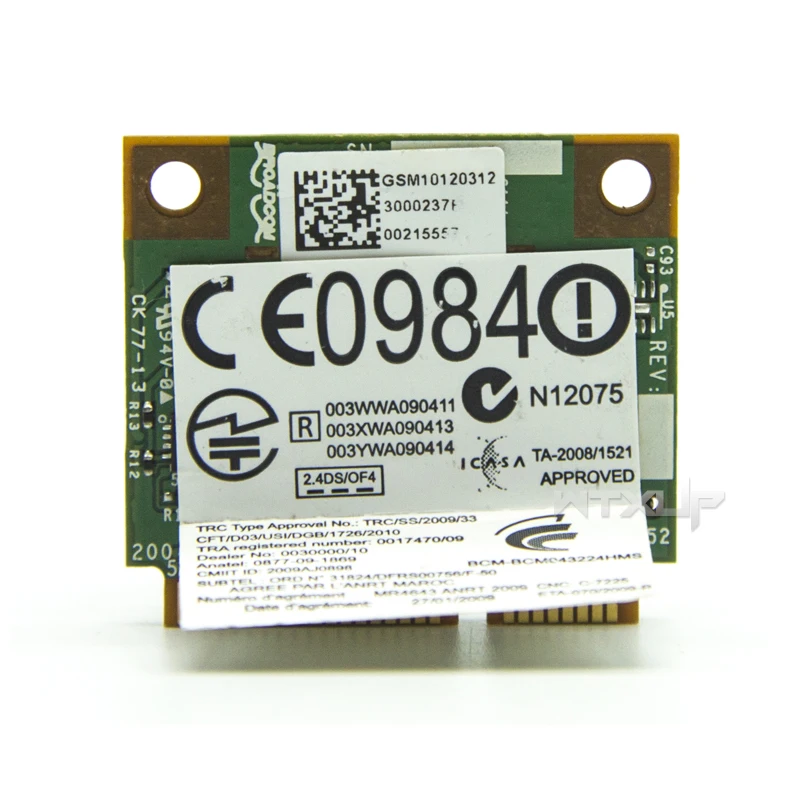 Беспроводная карта Bcm943224hms 943224 300 Мбит/с для Thinkpad Lenovo E420 E520 L410 L412 60y3251, модуль Wi-Fi 802,11 abgn