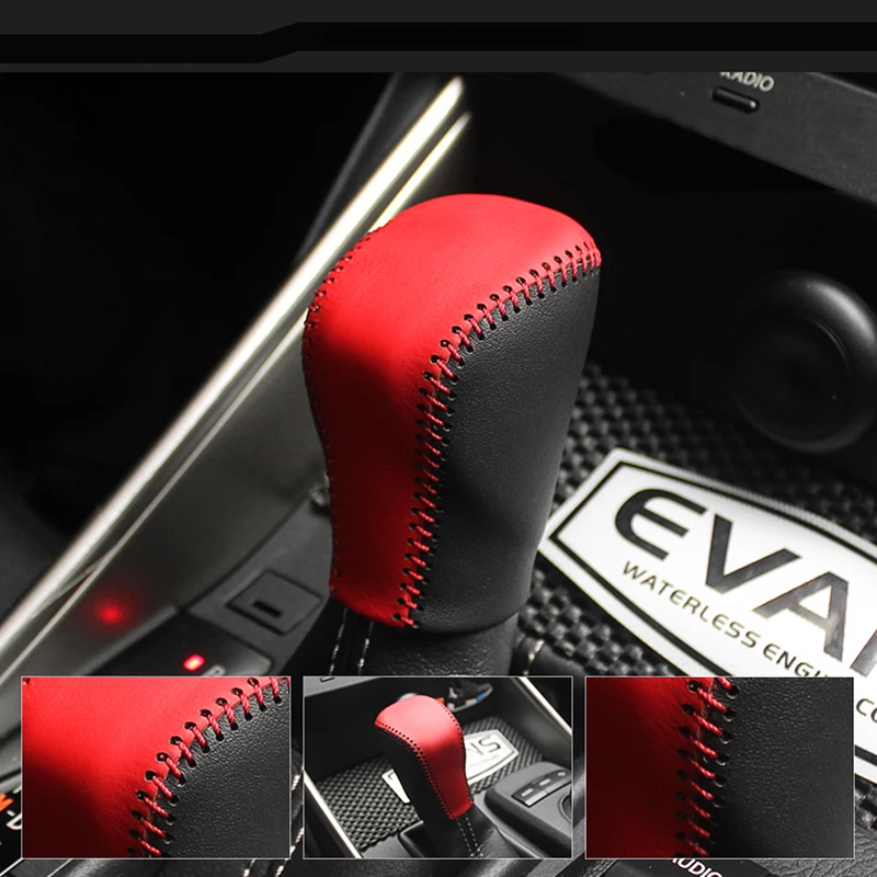 Nappa Leather gear shift knob cover For LEXUS NX car cover on the gear shift knob gearbox knob cover gear stick case ppc