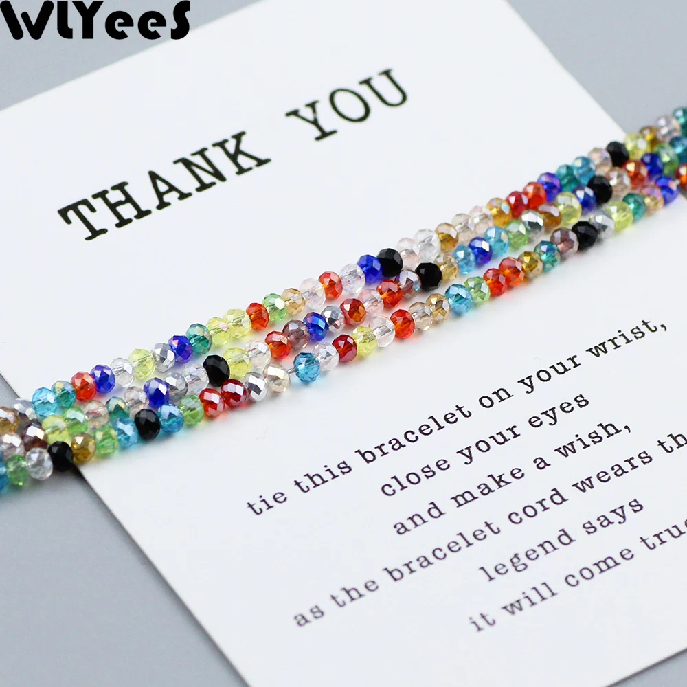 

WLYeeS 2mm Faceted Flat Round Beads Upscale Austrian Crystals 200pcs Round Glass Loose Bead necklace bracelet Jewelry Making DIY