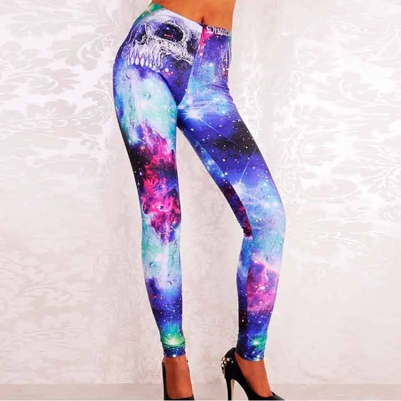 New Design Cosmic Space Printed Leggings Sexy Fitness Women Fashion Gothic Legends Shape Slim Popular Pants