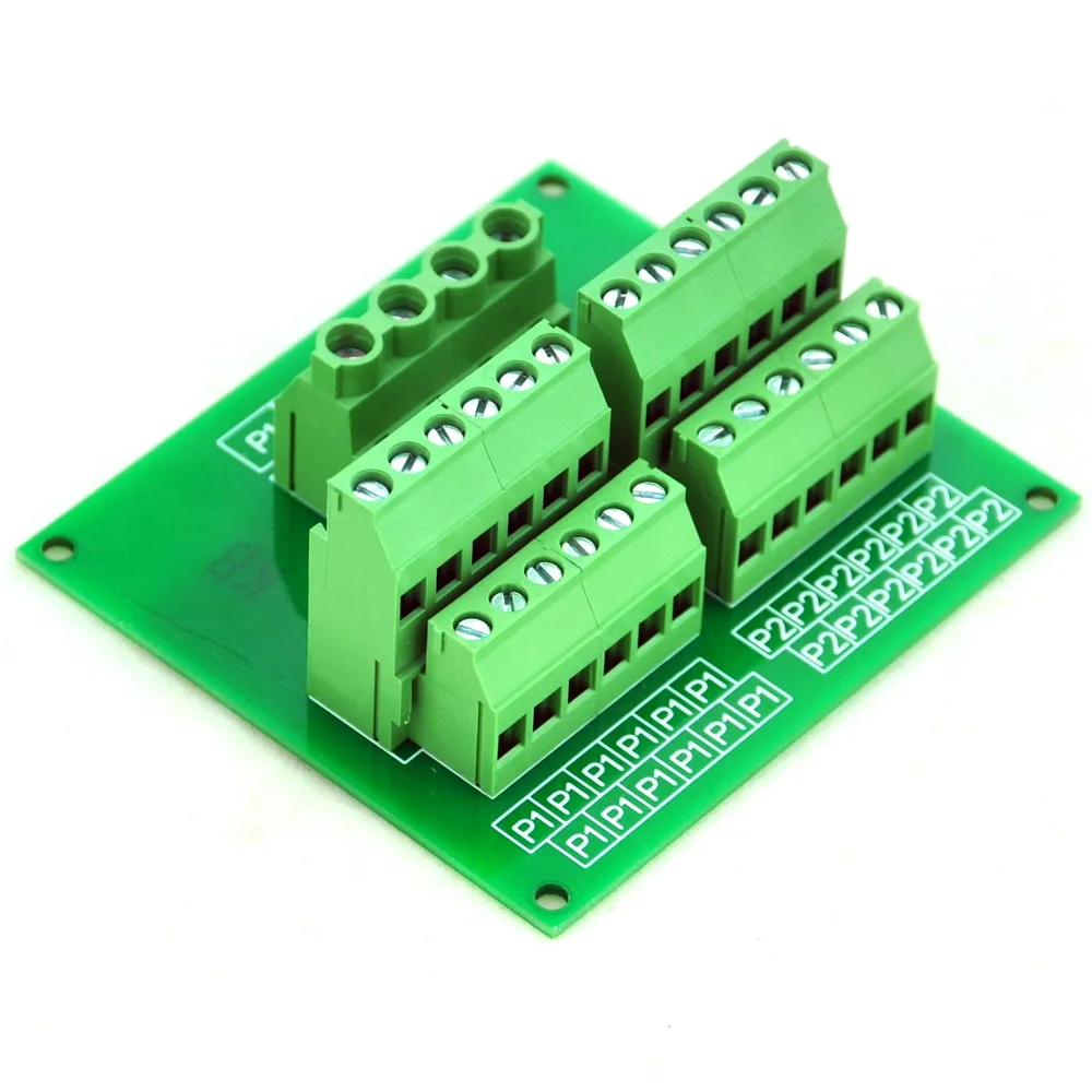 Panel Mount 12 Position Power Distribution Module Board.