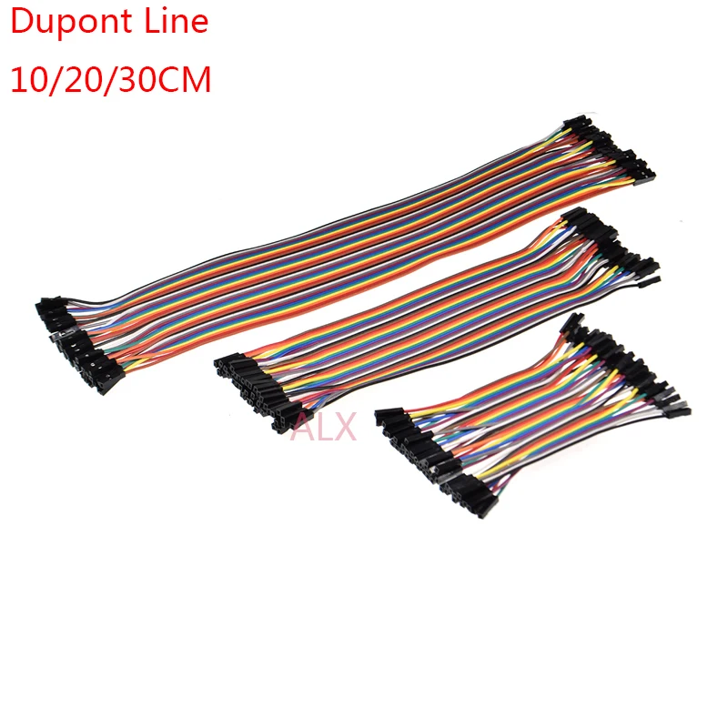 40PIN DUPONT LINE 10CM 20CM 30CM MALE TO MALE FEMALE TO FEMALE 40p jumper wire Dupont CONNECTOR cable FOR PCB ARDUINO