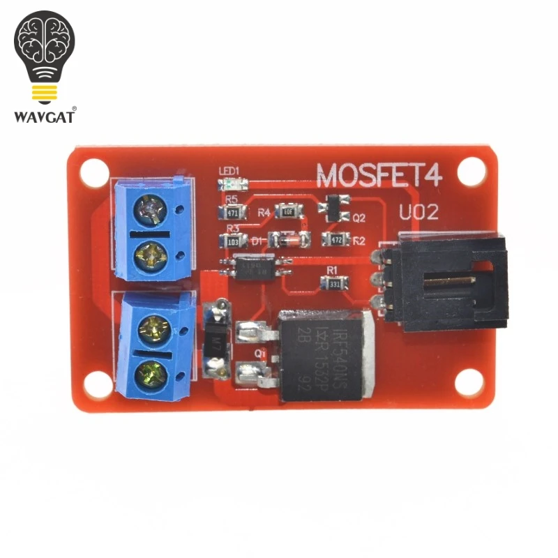 SUQ  1 Channel 1 Route MOSFET Button IRF540 + MOSFET Switch Module for Arduino.