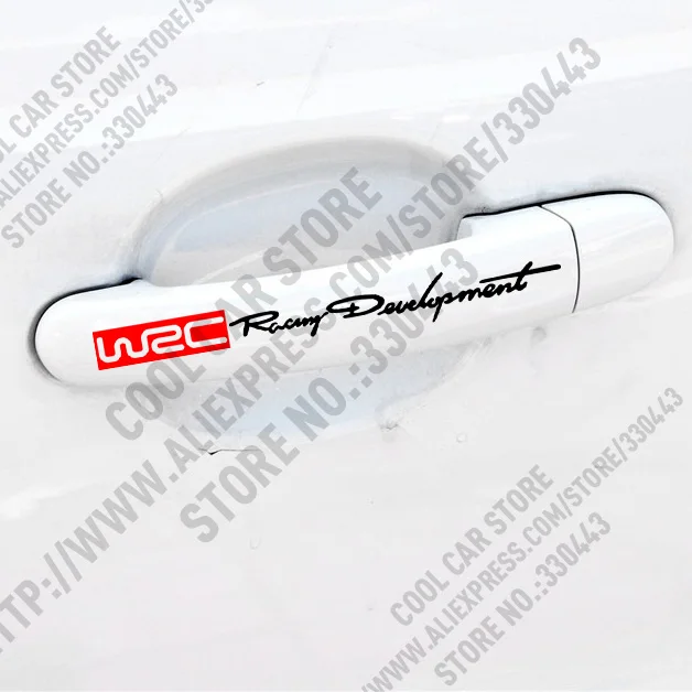 10 Sets Customizable Door handle WRC Racing Development Car-styling for Citroen Volkswagen Ford PEUGEOT MITSUBISHI SUBARU