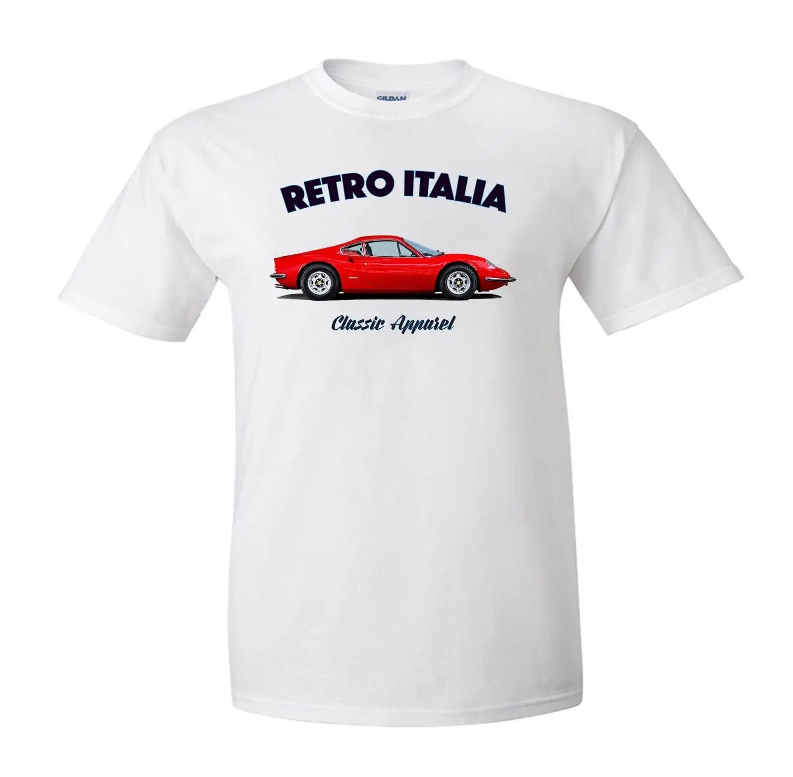 New 2019 Fashion Hot T Shirt Brand Dino 246Gt T-Shirt. Retro Italia. Classic Car. Italian Classic Car Fans. V6.Printed Tops Tee