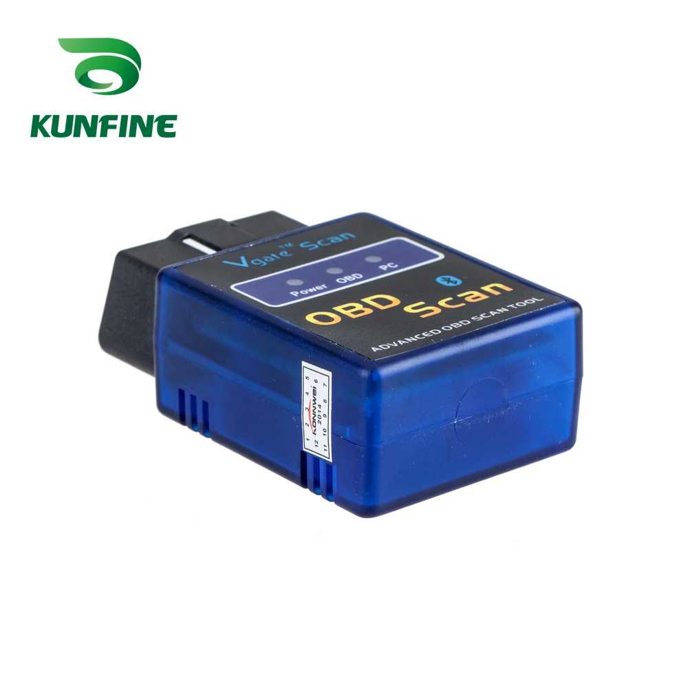 KUNFINE OBD II Vgate Scan ELM327 Bluetooth Car-detector ELM 327 Diagnostic-tool OBD OBD2 scanner auto Adapter Diagnostic Tool