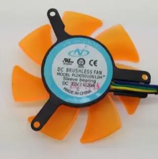 PLD05010S12H 50105CM graphics card fan blade 4-line speed regulating fan