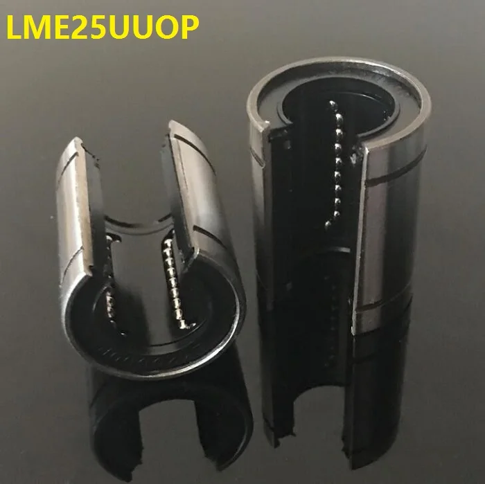 50pcs/lot LME25UUOP 25mm Open Type 25*40*58mm linear ball bearing motion bushing for CNC router parts 25x40x58 mm