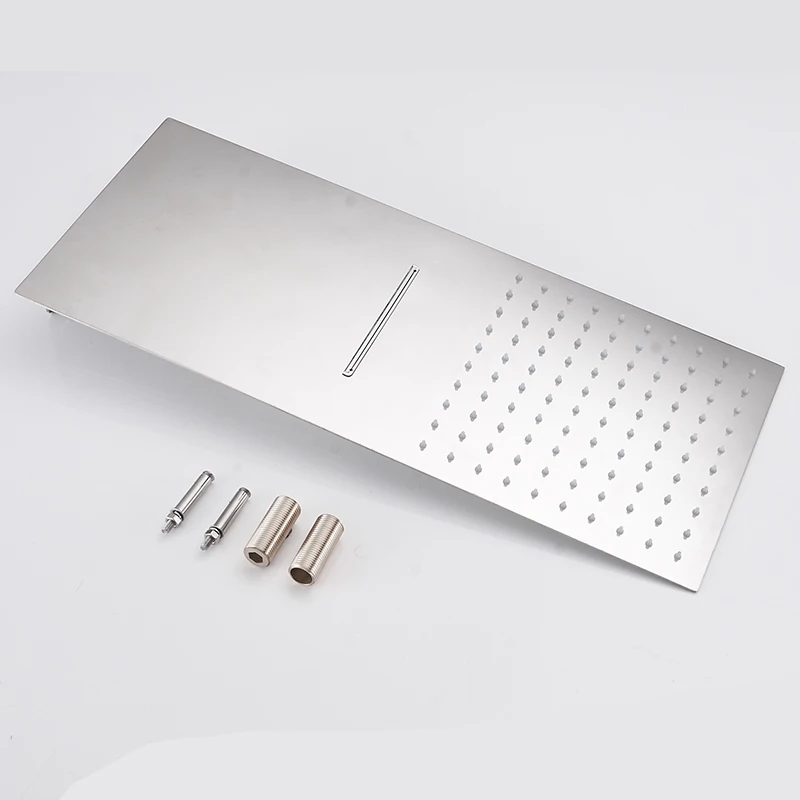 Imagem -06 - Bakala-rectangle Stainless Steel Rain Shower Head Banho de Chuva Pulverizador Superior Cromado Alta Pressão Banheiro
