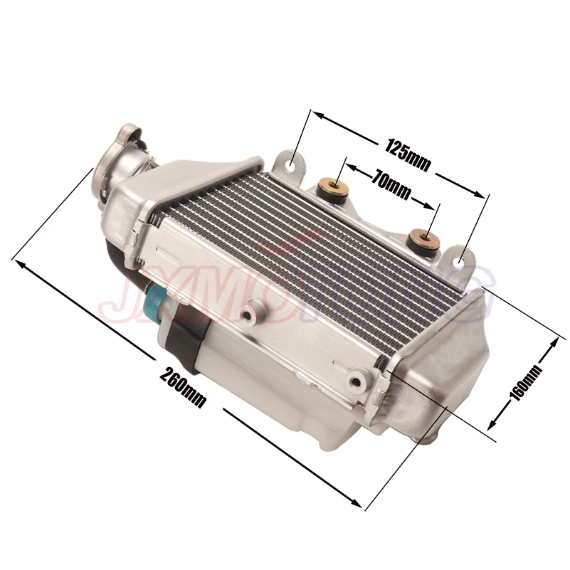 150cc 200cc 250cc zongshen loncin lifan motorcycle water cooled engine radiator xmotos apollo water box with fan accessories