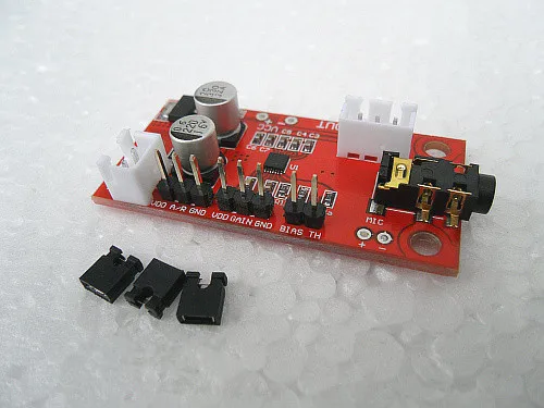 Placa amplificadora de microfone eletrônico, dc 3v-12v max9814 com função agc