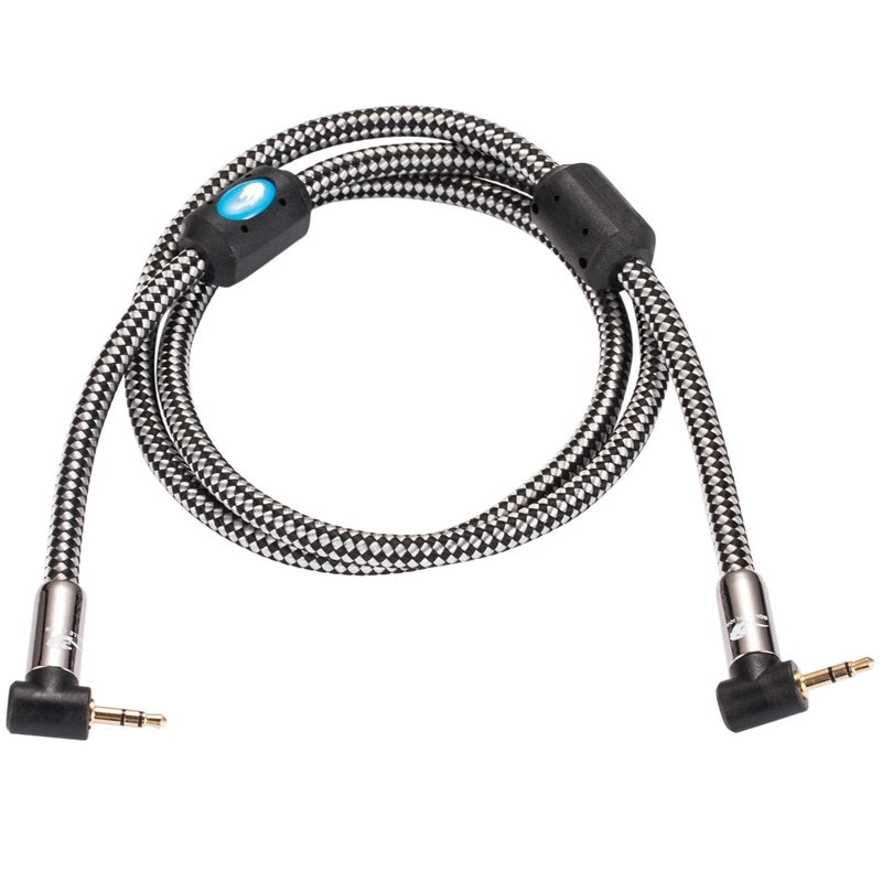 Premium 3.5mm AUX Cable for Mobile PC Headphone MP3 Car Angled Mini Jack 3.5 Male to 3.5 Male Audio Cable Gold Plating 1M 3M 5M