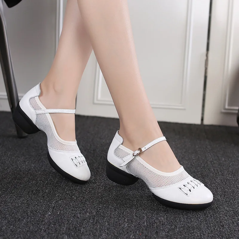 

Sneaker Natural Leather Shoes Woman Dance Square Shoes Sailors Modern Dance Shoes Jazz Sports Shoes Zapatos Hombre Sandals