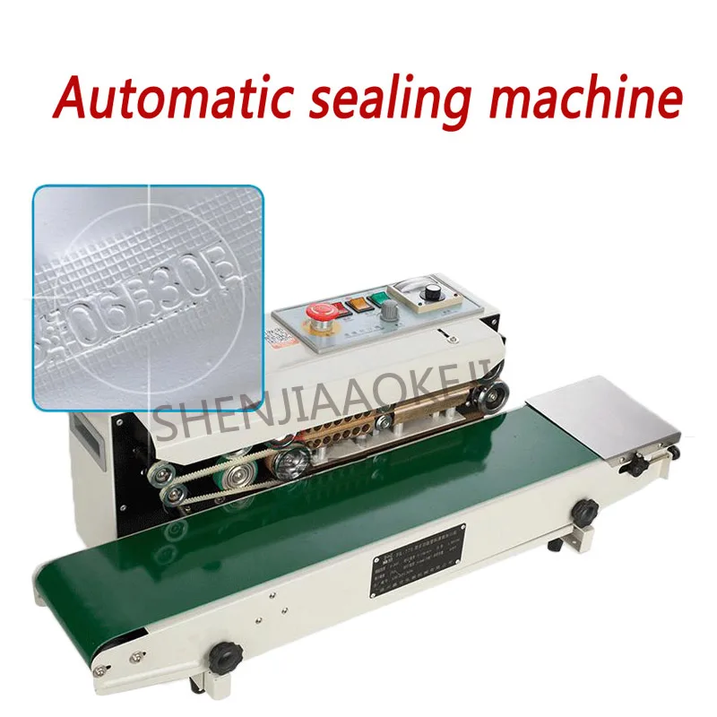 Continuous film sealing machine FR-770 plastic bag package machine band sealer horizontal heating sealing machine 110/220V 1pc