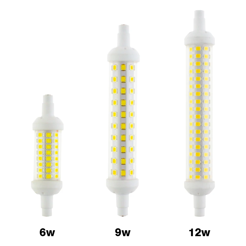 KARWEN LED Lamp R7S 6w 9w 12w SMD 2835 78mm 118mm 135mm LED Light Bulb AC220V cold warm white Replace Halogen Lamp